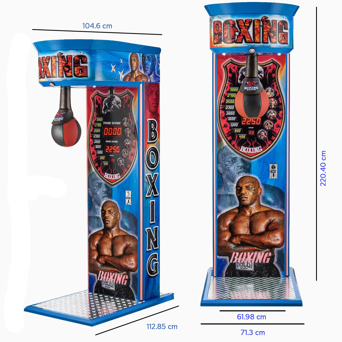 Punch Pro Mike Tyson Edition: Professional Blue Boxing Arcade Machine