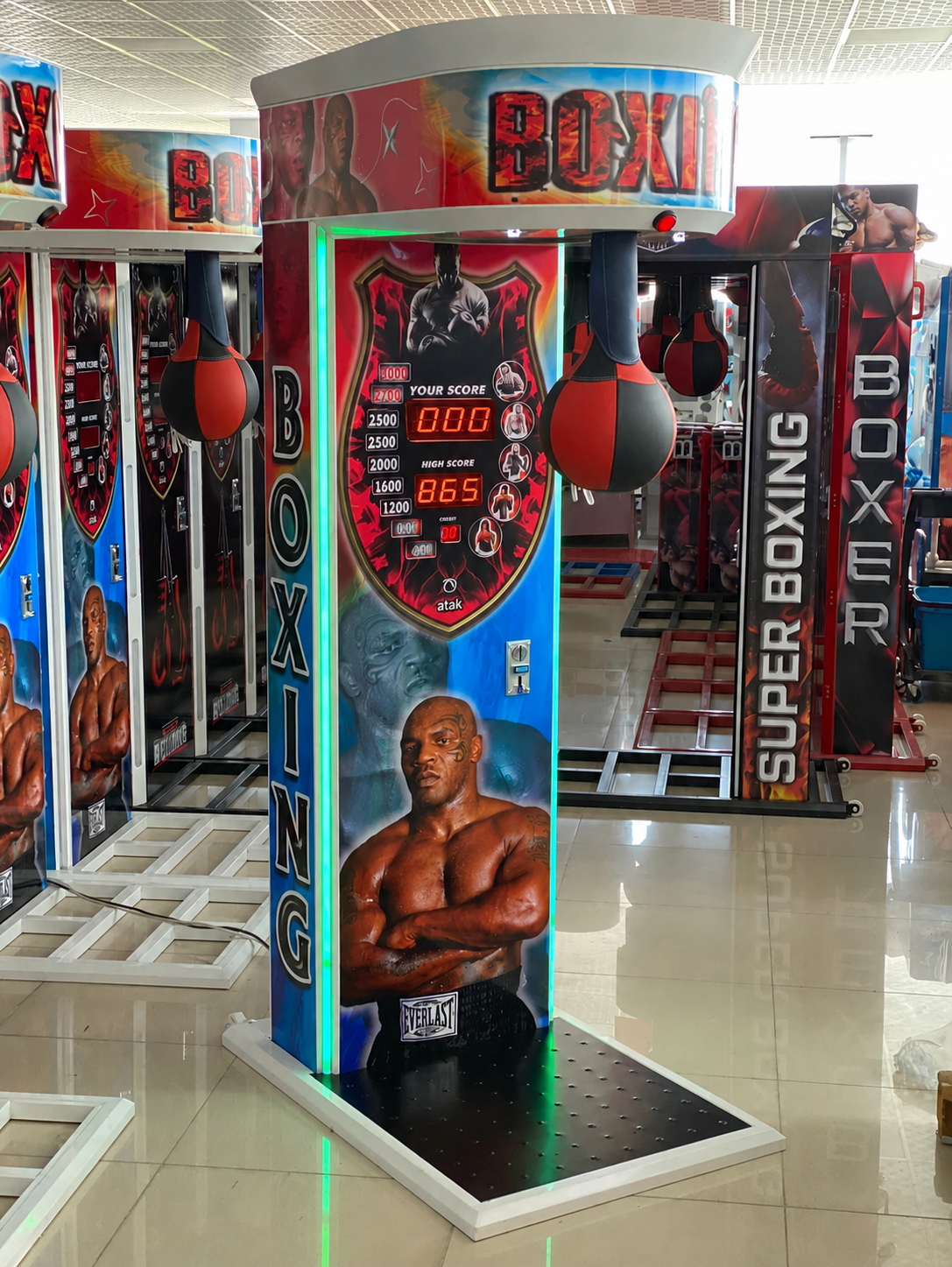 Punch Pro Mike Tyson Edition: Professional Blue Boxing Arcade Machine